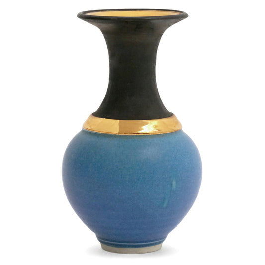 Blue & Gold Porcelain Vase