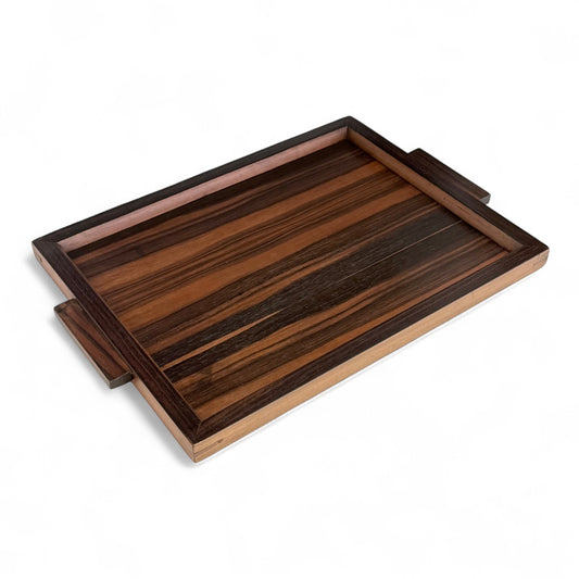Rectangular Macassar Wood Tray