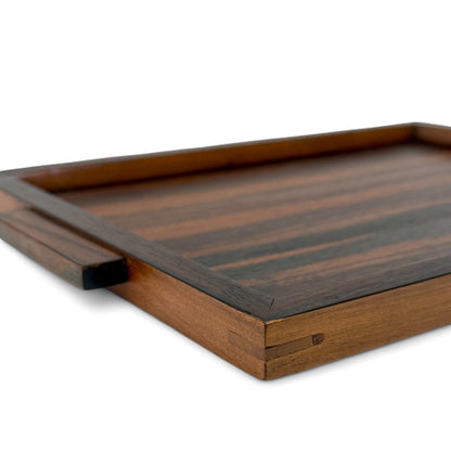 Rectangular Macassar Wood Tray
