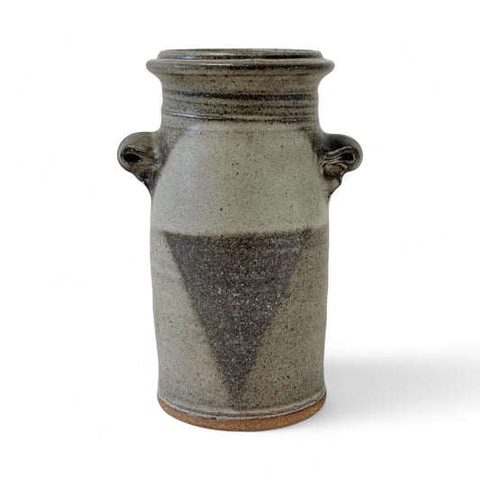Handmade Taupe Stoneware Vase