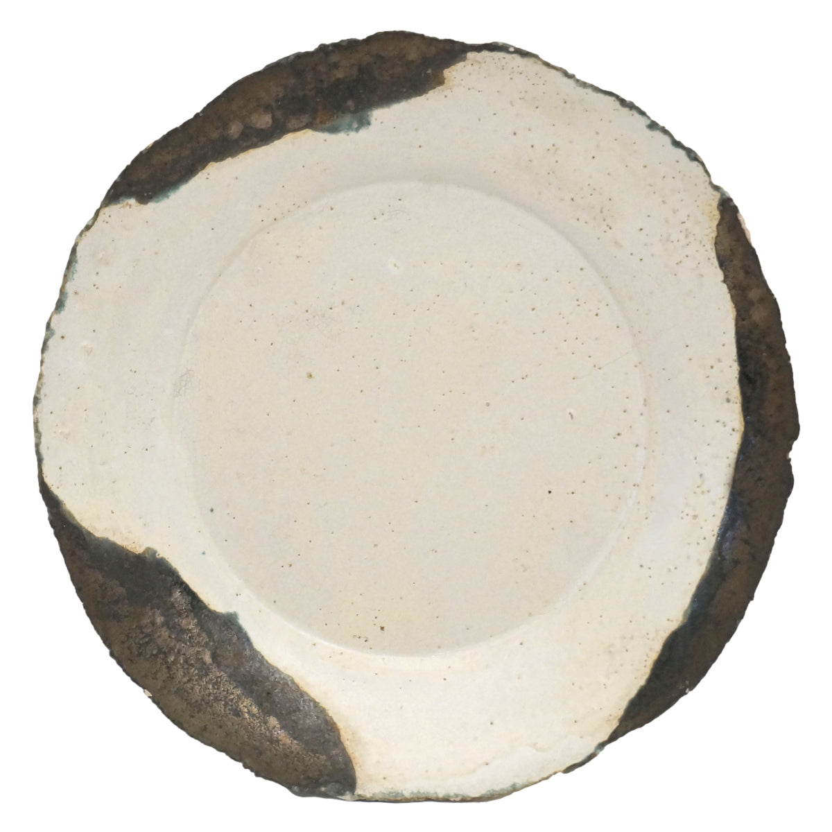 White and Black Ceramic Platter