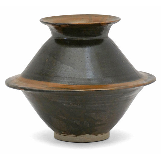 Brown Shaped Ceramic Vase