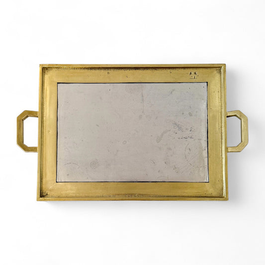 Aluminum and Brass Tray by David Marshall