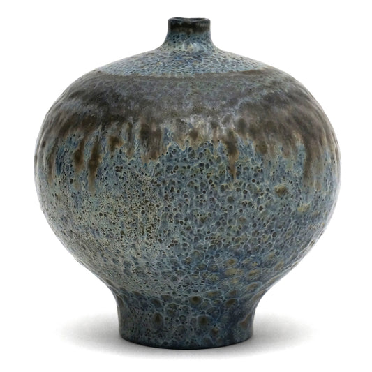 Handmade Blue Ceramic Vase