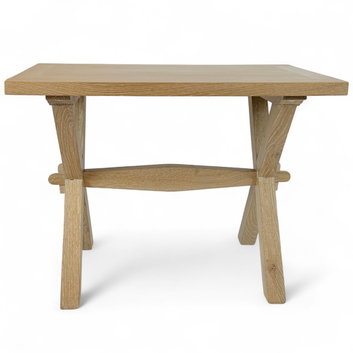 Cerused Oak Table with X-Form Legs