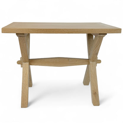 Cerused Oak Table with X-Form Legs
