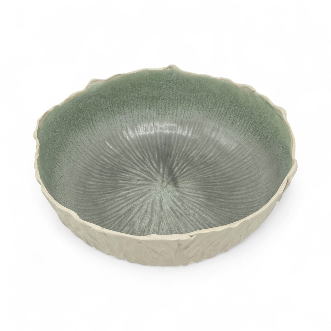 Handmade Textured Stoneware Bowl