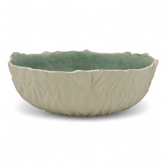 Handmade Textured Stoneware Bowl