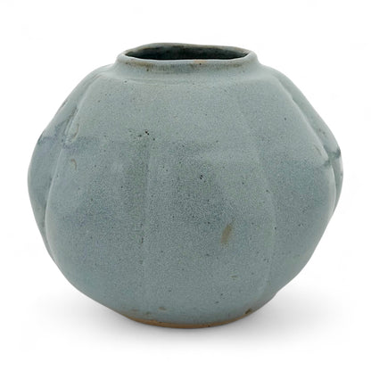 Handmade Blue Stoneware Vase