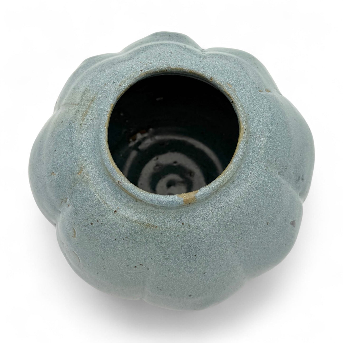 Handmade Blue Stoneware Vase