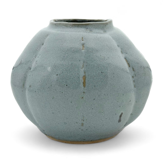 Handmade Blue Stoneware Vase