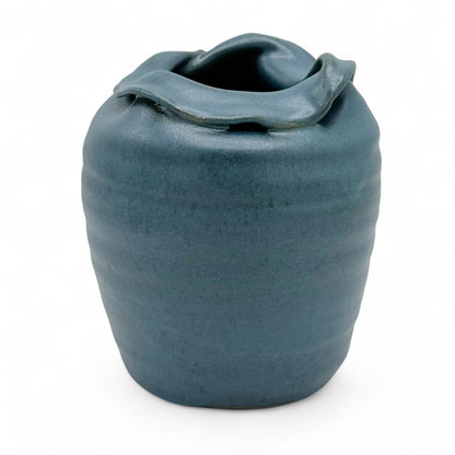Dark Turquoise Stoneware Vase