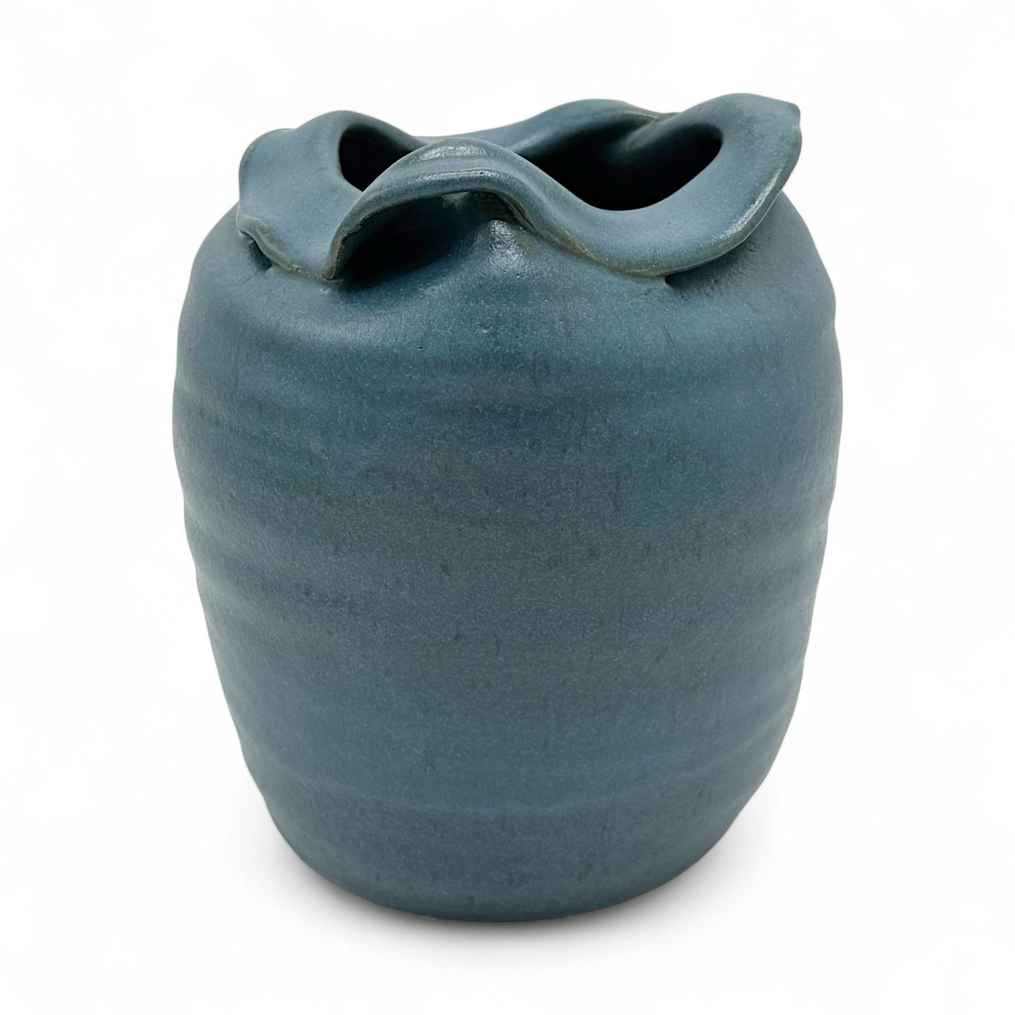 Dark Turquoise Stoneware Vase