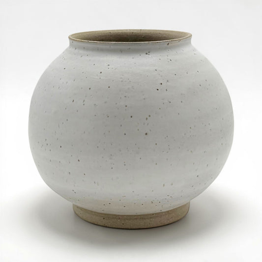 Handmade Gray Stoneware Vase