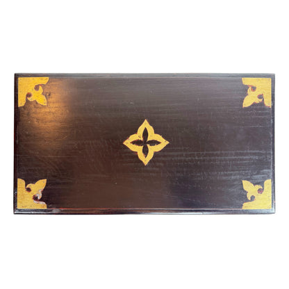 Dark Teak and Brass Anglo Indian Correspondence Box, 19th Century