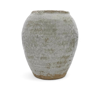 Rustic Light Blue Stoneware Vase