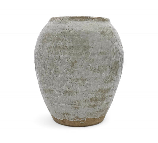 Rustic Light Blue Stoneware Vase
