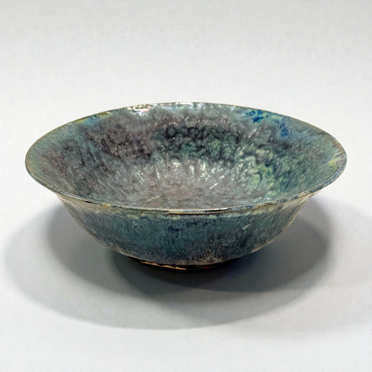 Handmade Dark Blue-Green Ceramic Bowl