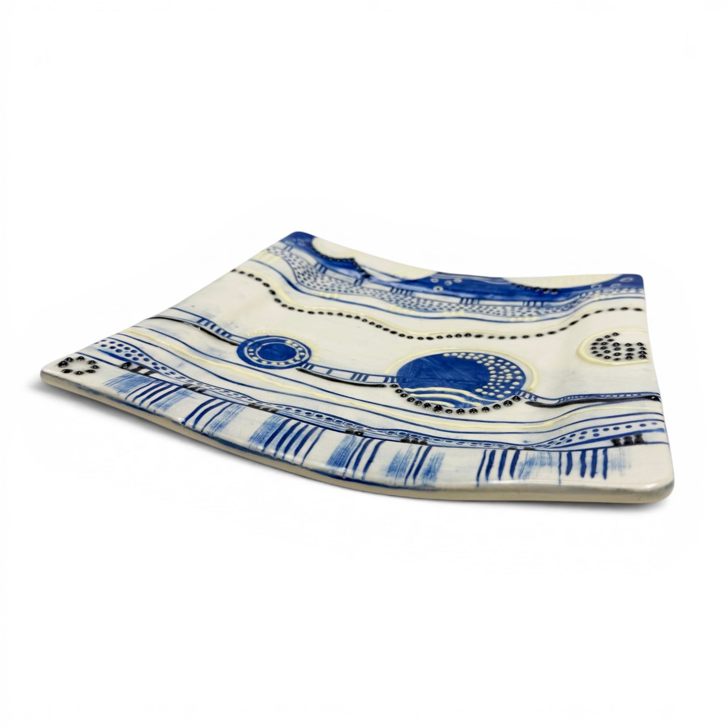 Square Handmade Abstract Tray