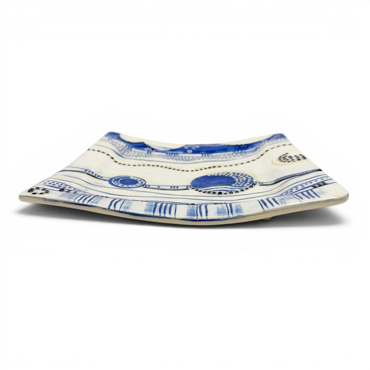 Square Handmade Abstract Tray