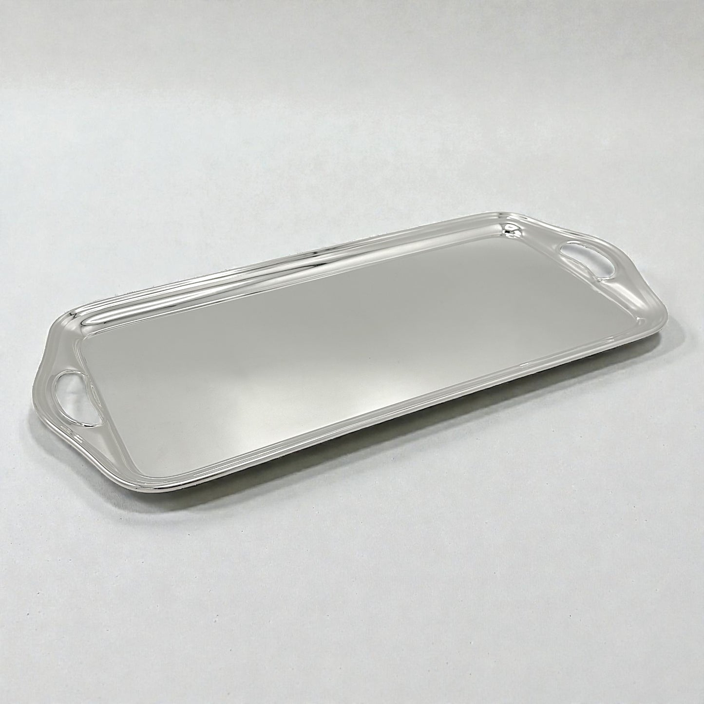 Long English Silver Plate Tray