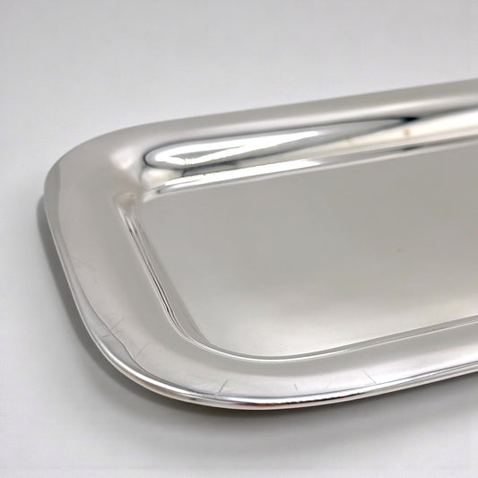 Long English Silver Plate Tray