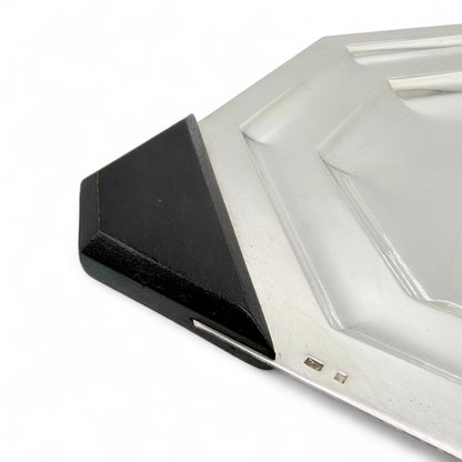 Octagonal Silver Plate Tray, 1950s