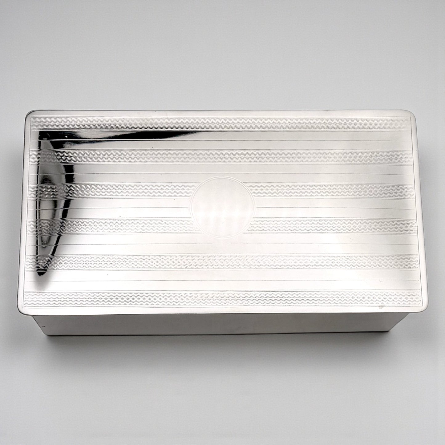 English Silver Plate Box, 1930s