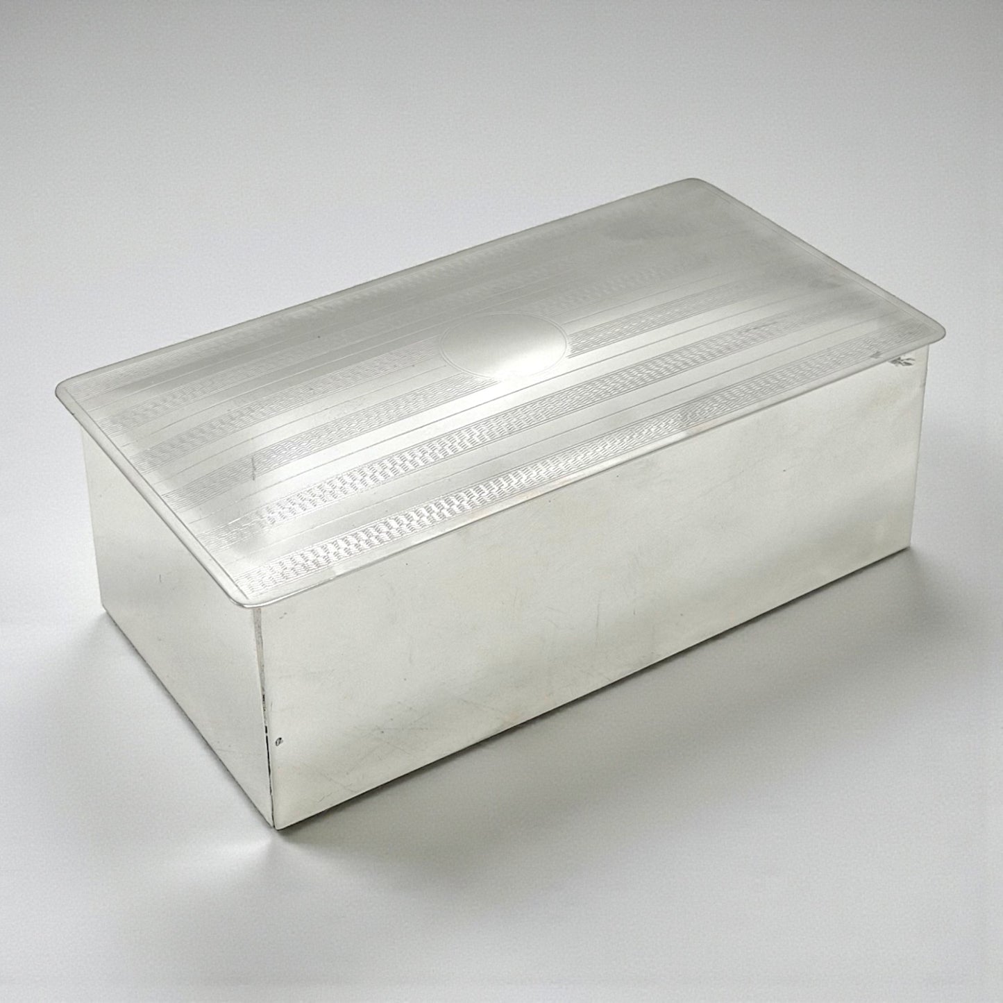 English Silver Plate Box, 1930s