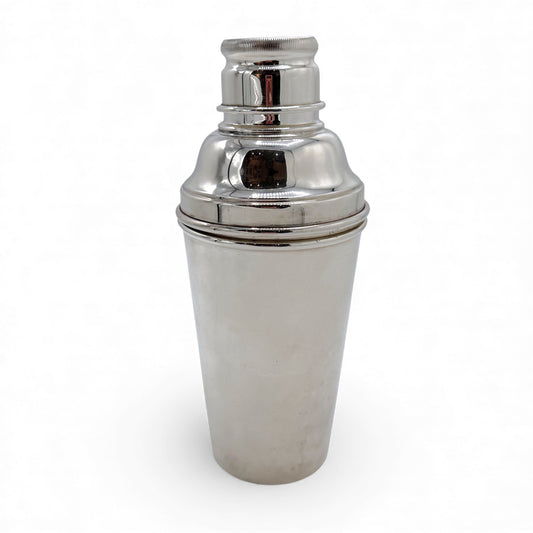 English Silver Plated Cocktail Shaker, 1930s