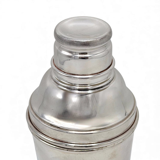 English Silver Plated Cocktail Shaker, 1930s