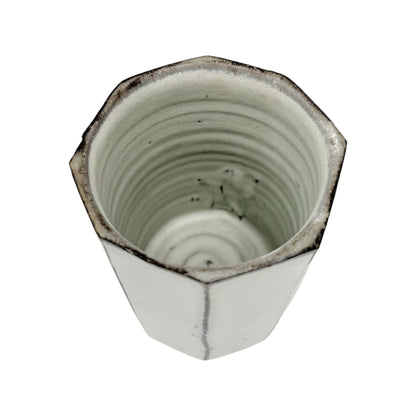 Octagonal Stoneware Pen Cup