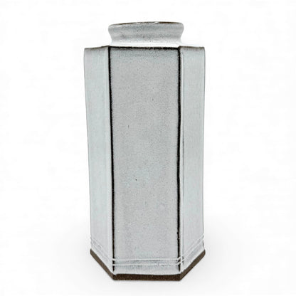 Handmade Hexagonal Stoneware Vase