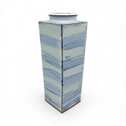 Square Tapered Stoneware Vase