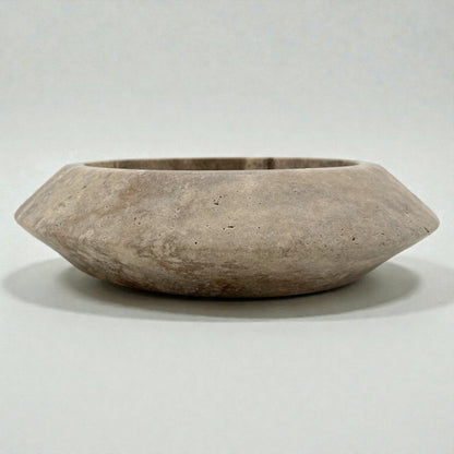 Silver Travertine Bowl