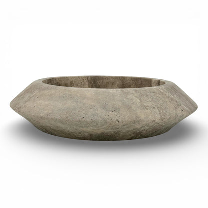 Silver Travertine Bowl
