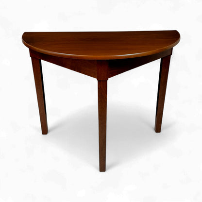 Pair of English Mahogany Demi-Lune Console Tables