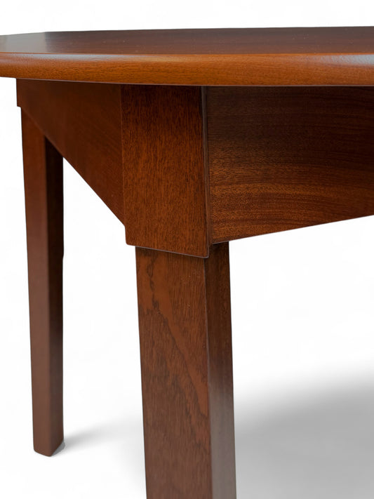 Pair of English Mahogany Demi-Lune Console Tables