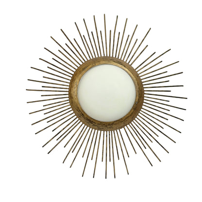 Gilt Iron Sunburst Pendant Light