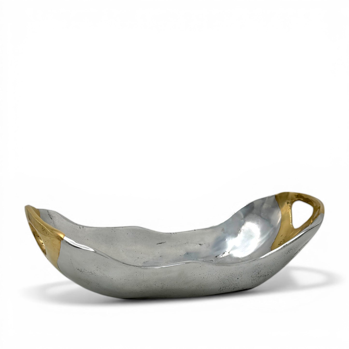 Aluminum and Brass Bowl by David Marshall
