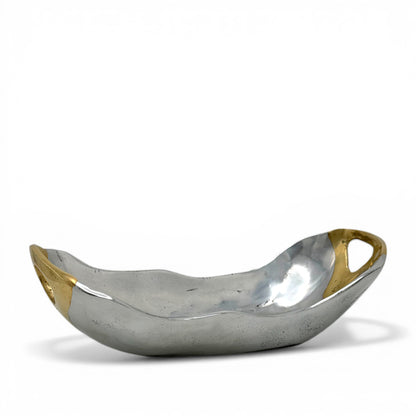 Aluminum and Brass Bowl by David Marshall