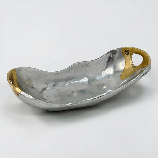 Aluminum and Brass Bowl by David Marshall