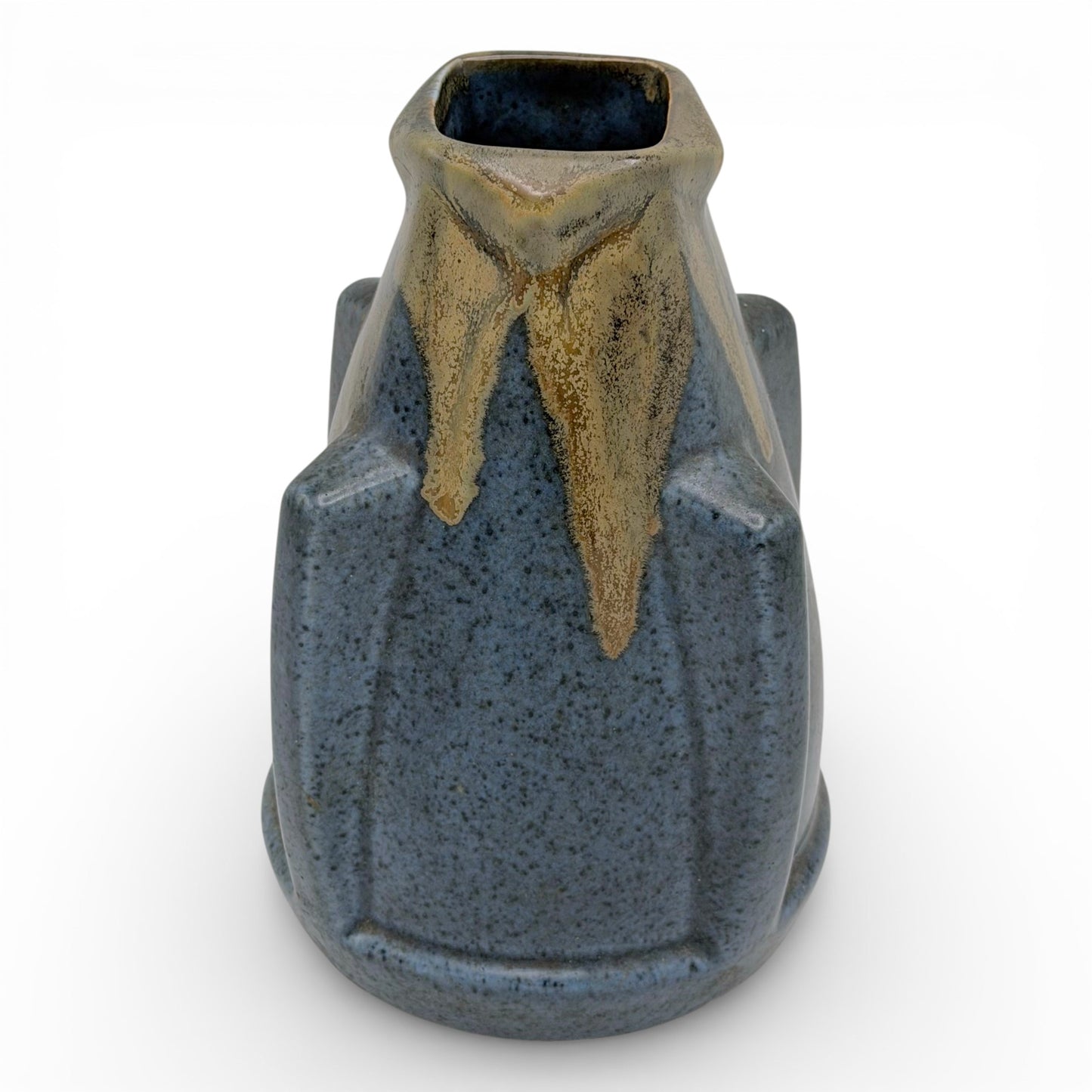 Art Deco Brown and Blue Ceramic Vase