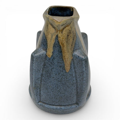 Art Deco Brown and Blue Ceramic Vase