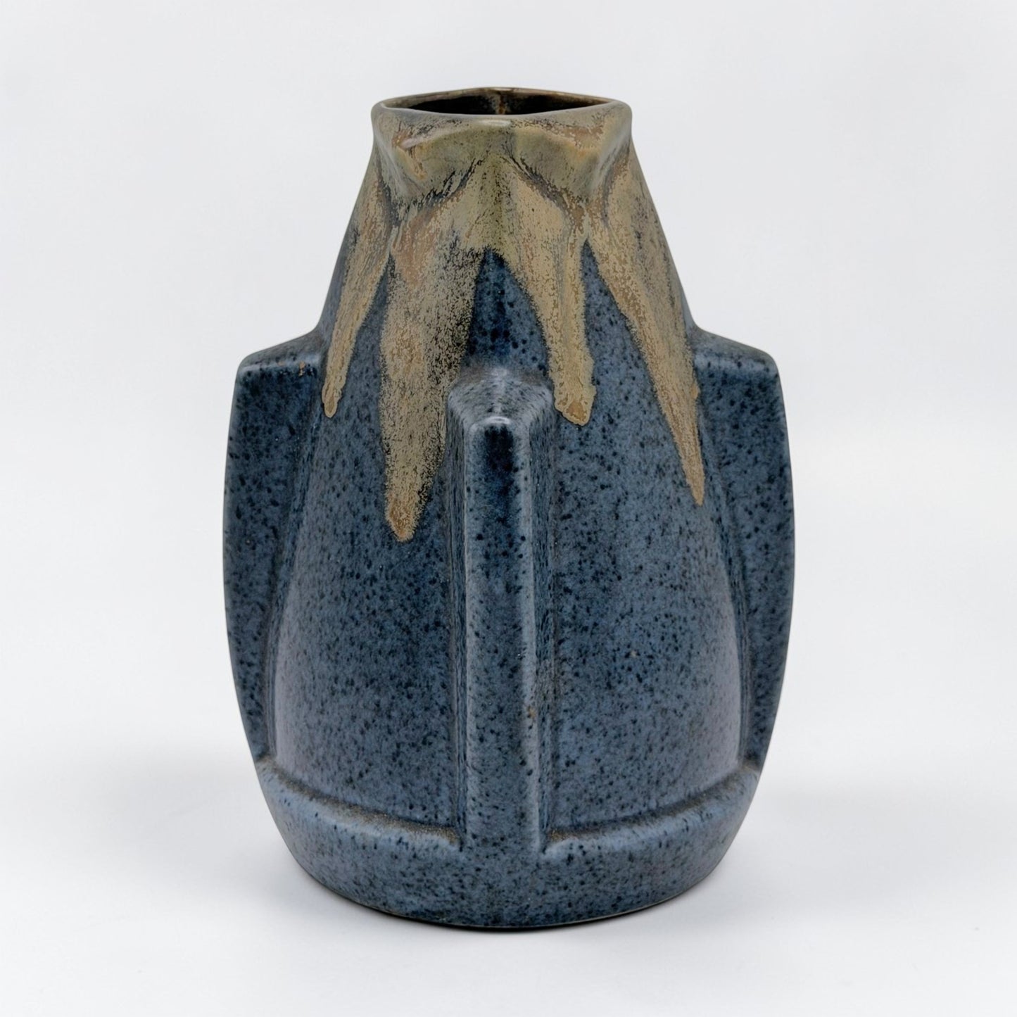 Art Deco Brown and Blue Ceramic Vase