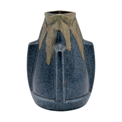 Art Deco Brown and Blue Ceramic Vase