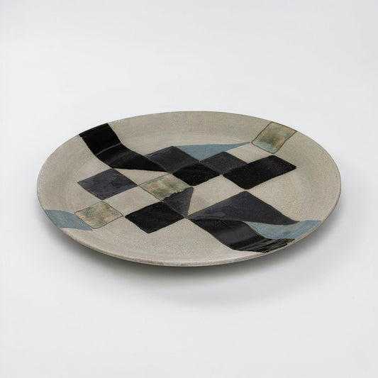 Abstract Ceramic Plate by Gambone