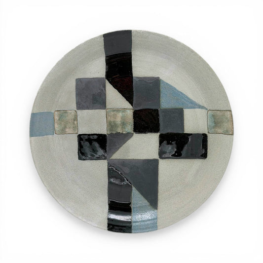 Abstract Ceramic Plate by Gambone
