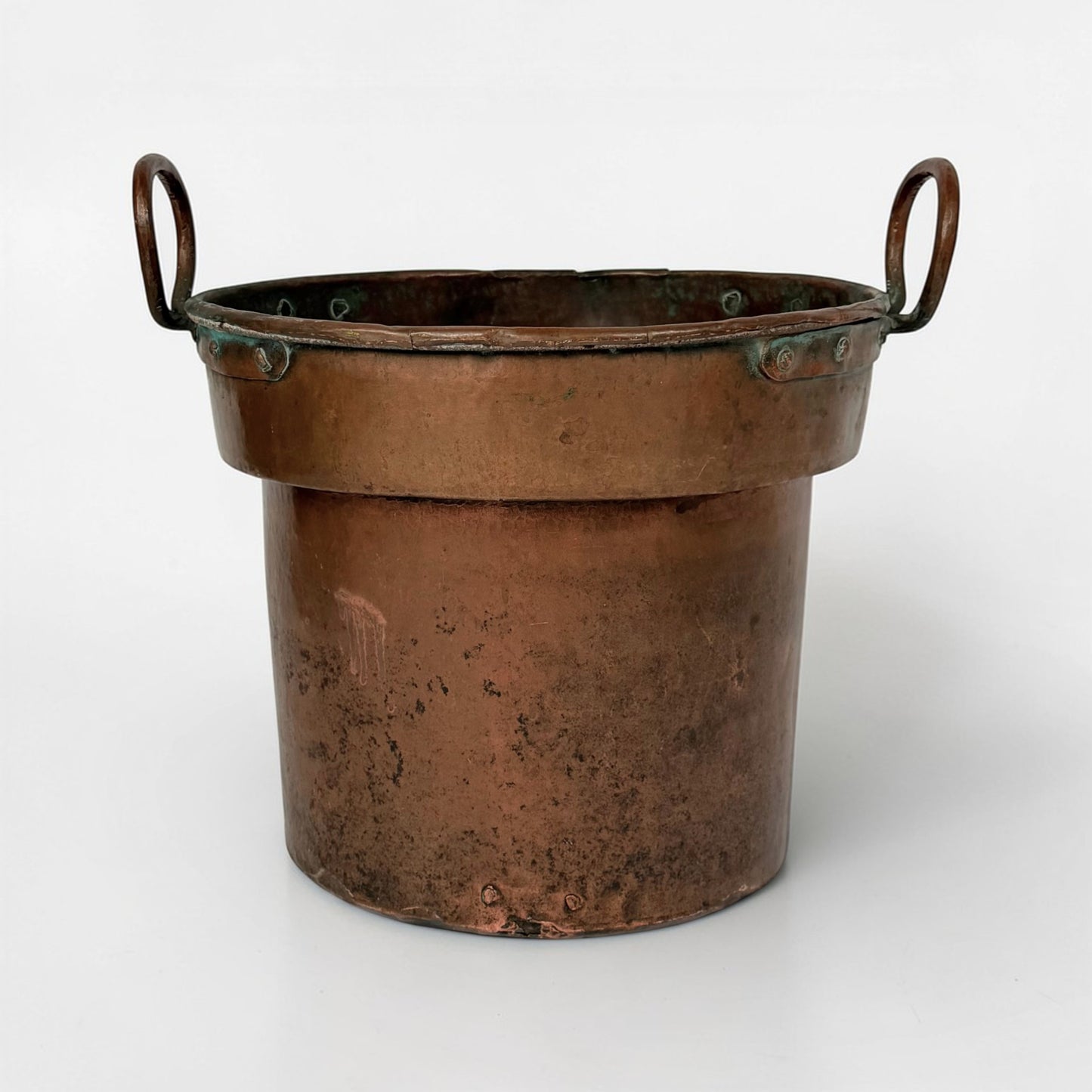 French Copper Vessel with Ring Handles