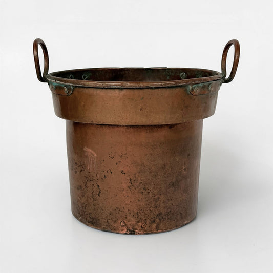 French Copper Vessel with Ring Handles